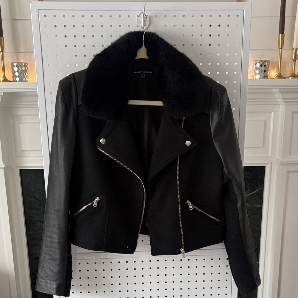 Generation Love Black Leather Jacket
